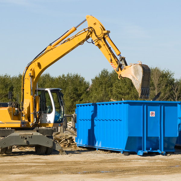 what size residential dumpster rentals are available in Pamplin City